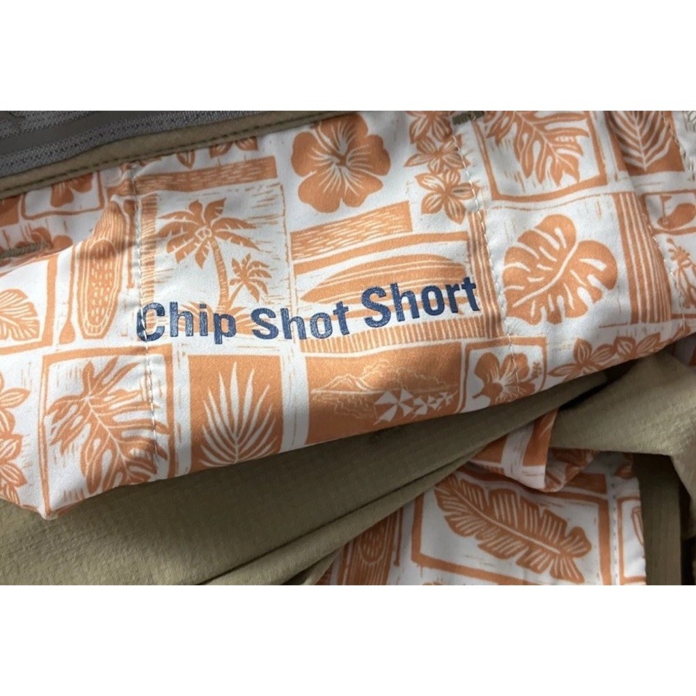 Tommy Bahama Chip Shot Golf Shorts Men's 38 Khaki IslandZone UPF 50 Stretch - Picture 10 of 10